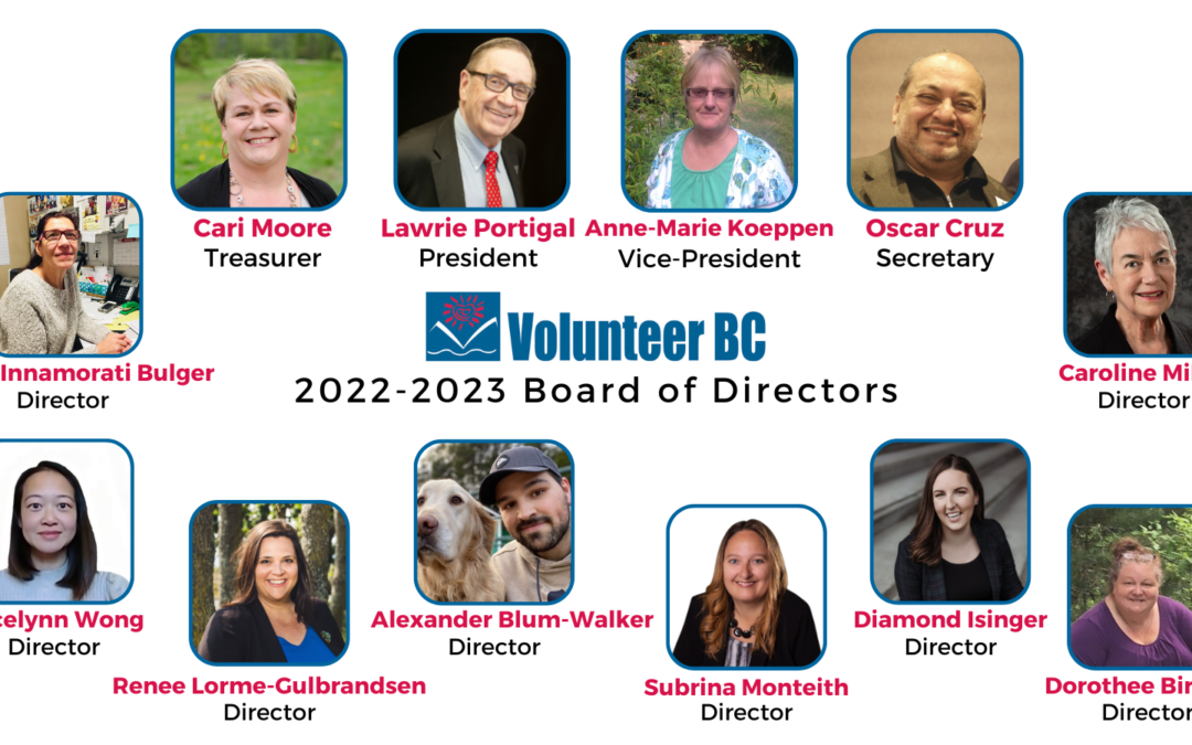 Introducing the 2022-2023 Volunteer BC Board